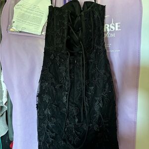 stacees black hoco/formal dress!!